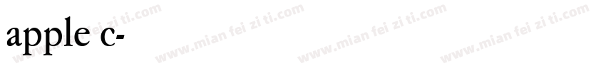 apple c字体转换